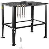 VEVOR Welding Table 36" x 24", 800LBS Capacity Welding Workbench Table, Heavy-Duty Work Bench with 0.63" Fixture Holes and Non-Slip Foot Pads for Welding Assembly Repair Works