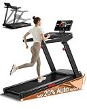 UMAY Fitness Treadmill with 20% Auto Incline 42.5"x16.1" Ultra Large