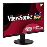 ViewSonic VA2447-MH 24 Inch Full HD 1080p Monitor with 100Hz, FreeSync, Ultra-Thin Bezel, Eye Care, HDMI, VGA Inputs for Home and Office