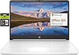 HP 14" Ultral Light Laptop for Students and Business, Intel Quad-Core, 8GB RAM, 192GB Storage(64GB eMMC+128GB Ghost Manta SD Card), 1 Year Office 365, USB C, Win 11 S