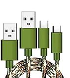 C Type USB Charger Cable [2pack 10ft] Long Braided USB-C Fast Charging Cord for Samsung Tablet Tab A 10.1"(2019) 10.5"(2018), Tab S6(2019) S5e(2019) S4 10.5"(2018) S3 9.7"(2019), Galaxy Phones S10 S9