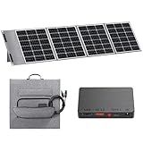 BONAI 200W Solar Panel 12V [Next-Gen BC Tech & Busbar-Free] Superior Power in Cloudy & Low Light, 10.4 lbs Ultra-Light Foldable Solar Charger, MC4/USB-C/USB-A for Power Station, RV, Camping, Off-Grid