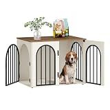 Hzuaneri 31.5 in Dog Crate Furniture,Dog Kennel Indoor for Small/Medium Dog