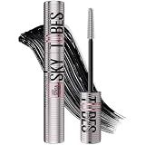Maybelline Lash Sensational Sky Tubes Tubing Mascara, Extension-Like Lengthening Mascara, 24HR Eye Makeup with Shea Butter & Castor Oil, Very Black, 1 Count
