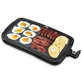 Dash Deluxe Everyday Electric Griddle, Removable Nonstick Plate, Black
