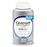 Centrum Silver Men's 50+ Multivitamin with Vitamin D3, B-Vitamins, Zinc for Memory and Cognition - 200 Tablets