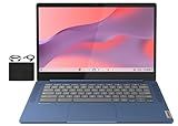 Lenovo Flagship Chromebook, 14'' FHD Touchscreen Slim Thin Light Laptop Computer, 8-Core MediaTek Kompanio 520 Processor, 4GB RAM, 64GB eMMC, WiFi 6,Chrome OS, Abyss Blue