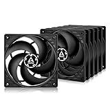 ARCTIC P12 (5 Pack) - PC Fans, 120mm Case Fan, Pressure-optimised, Quiet Motor, Computer, Fan Speed: 1800 RPM - Black