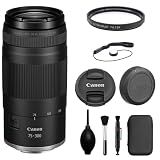 Canon RF75-300mm F4-5.6 Zoom Lens with UV Filter + Lens Cap Keeper + Cleaning Kit (4 Items)