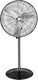 BILT HARD 8900 CFM 30" High-Velocity Industrial Pedestal Fan, 3-Speed Heavy Duty Industrial Standing Fan with Metal Aluminum Blades and Adjustable Height, Idea for Commercial, Shop, and Garage