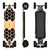 MEEPO Bamboo Series Off-Road All Terrain Electric Skateboard, Ultra-Long 20-31 Miles Range Mountain Board, Highest 28-32 MPH Top Speed, Professional for Adult Riders