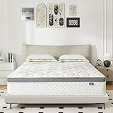 Happiland Queen Mattress, 10 Inch Hybrid Memory Foam Queen Size Mattress in a Box, with Upgrade Individually Pocket Springs, Pressure Relief, Breathable Comfort and Durable, CertiPUR-US, Medium Firm