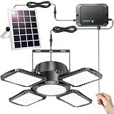 Solar Shed Light Indoor Outdoor 172 LED Pendant Light with Pull Switch