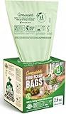 UNNI Compostable Trash Bags, 2.6 Gallon / 9.84 Liter, 100 Count, Extra Thick 0.71 Mil Small Kitchen Food Scrap Bin Liners, Certified by BPI, CMA & OK compost HOME, Meets the ASTM D6400 Standard