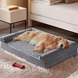 BFPETHOME Orthopedic Washable Large Dog Bed for Senior Dog Comfy Sleep