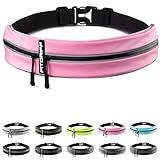 Fitgriff® Running Belt for Men & Women - Secure Jogging Pouch for Phone, Keys & Essentials - For All Cell Phones (Pink, 24.5" - 35.5" Waist Size)