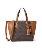Michael Kors Women's Taryn Small Convertible Crossbody Bag, Gold-Tone Hardware/Brown/Acorn