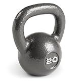 Marcy Hammertone Kettlebells, Ideal Workout Weights For Home Gym, Cast Iron, Black, 20lbs HKB-020