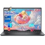 Dell 15 15.6" Laptop Computer for Home and Business Student, Intel 6-Core CPU (Beat i5-1135G7), 120Hz FHD, 16GB DDR4 RAM, 512GB PCIe SSD, WiFi, Bluetooth, RJ45, HDMI, Carbon Black, Windows 11 Pro