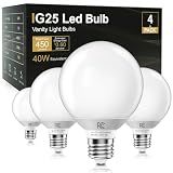 TJOY G25 LED Globe Light Bulbs, Vanity Bulb for Bathroom 40W Equivalent