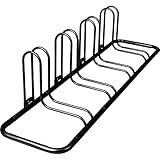 Retrospec Stash Garage Bike Rack, Weather Resistant Fine Powder Steel Coating Fits Wheels up to 3", Black, 4-Bike Rack L:59'' x W:14.5'' x H:14'', Fits 12”-29” wheels & 23C-3.0" tire widths