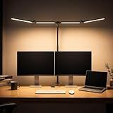 LED Desk Lamps for Home Office,Smart Adjustable Swing Arm Desk Lamp with Clamp,Gooseneck Tall Clip on Desk Light for Sewing,Reading,Drawing,Workbench,Study,Screen,Crafting,Monitor Architect,Computer
