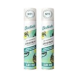 Batiste Dry Shampoo, Original Fragrance, Refresh Hair and Absorb Oil Between Washes, Waterless Shampoo for Added Texture Body, 200ml Bottle, White (Pack of 2)