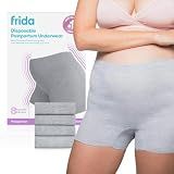 Frida 8pc Postpartum Underwear, Disposable Boyshort Panties, Size M/L Gray
