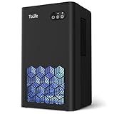 Dehumidifier for Bedroom Bathroom Basements, Dehumidifier with 2 Working Mode, Auto Shut Off, 7 Colors LED Light, Black