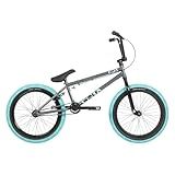Jet Wolf Freestyle BMX Bike - for All Terrains - Beginner & Intermediate Bike - 20 inch Wheel Size - Kids BMX Bike - Grey Teal