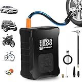 Lianximity Cordless Tire Inflator – Fast & Easy 3-Min Car Tire Inflation, Auto Shut-Off, Digital Pressure Gauge for Cars, Motorcycles, Bikes & Sports Balls