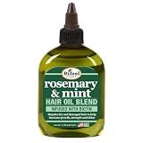 Difeel Rosemary and Mint Hair Oil Blend with Biotin 7.1 Ounce - Strengthening Scalp & Hair Treatment Oil Blend, Nourishes Dry Damaged Hair, Adds Shine & Moisture
