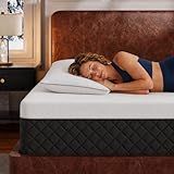 Firm Queen Memory Foam Mattress, 12" Gel-Infused Cooling Mattress, Spinal Support, Pressure Relief & Back Pain Relief, CertiPUR-US Certified, Fiberglass-Free, Motion Isolation, 365-Night Trial