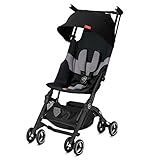 gb Pockit+ All-Terrain, Ultra Compact Lightweight Travel Stroller with Canopy and Reclining Seat in Velvet Black