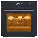 24 Inch Electric Single Wall Oven, 2.5 Cu.ft Built-in Convection System with 8 Cooking Functions in Stainless Steel, Touch Control