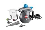 BISSELL Steam Shot Omni Pressurized Handheld Multi-Surface Natural Portable Steam Cleaner with 7 tools for tile, grout, windows, bathrooms, kitchen, auto