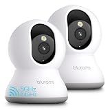 blurams 5G Cameras for Home Security, 360° PTZ Pet/Dog Indoor Camera, 2Pack
