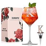 Mothers Day Gifts for Mom, Grandma, Wife-Personalized Gifts,Monogrammed A-Z Wine Glass Customized Gift with Wine Stopper, Unique Birthday Gifts for Women Mom Friend Sister Wife -Dishwasher Safe (K)