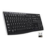 Logitech K270 Full Size Wireless Keyboard for Windows - Black