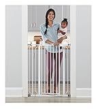 Regalo Easy Step Extra Tall Walk Thru Baby Gate, Includes 4-Inch Extension, and 4 Pack of Wall Cups and Mounting Kit, White