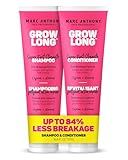 Marc Anthony Shampoo and Conditioner Set, Grow Long Biotin - Anti-Frizz Deep Conditioner For Split Ends & Breakage - Vitamin E, Caffeine & Ginseng for Curly, Dry & Damaged Hair