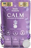 Body Restore Shower Steamers Aromatherapy 15 Pack – Easter Basket Stuffers, Easter & Birthday Gifts for Women & Men, Girls & Boys, Stress Relief & Relaxation Self Care – Lavender