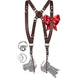 C Coiro Camera Harness for 2 Cameras – Dual Shoulder Leather Camera Strap – Double Camera Harness for DSLR/SLR, Camera Straps for Photographers of All Levels, Standard Straps/Color Brown