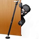 Door Security Bar 1.3" Heavy Duty Metal Security Door Stopper Door Jammer 26-49" Adjustable Door Barricade Security Bar for Front Door Home Apartment Travel Hotel