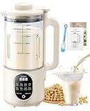 44oz Nut Milk Maker Machine, 8 in 1 Automatic Soy Milk Maker, Homemade Soy, Almond, Oat, Coconut, Plant Based and Non Dairy Beverages, Delay Start/Self-Cleaning with Electronic Cookbook
