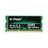 H-Flash 8GB DDR3 1600MHz PC3-12800 Non-ECC Unbuffered 1.5V CL11 204 Pin SODIMM Laptop Notebook PC Computer Memory RAM Module Upgrade