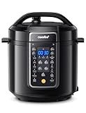 COMFEE’ 12-in-1 Electric Pressure Cooker, Instant Multi, Non-Stick Pot, Yogurt Maker, Rice Cooker, Slow, Sauté Steamer, Pressure Cooker 6 Quart Black