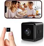 enttgo Hidden Camera, 1080P HD WiFi Camera - Mini Nanny Spy Cam with Night Vision & Motion Detection - Indoor/Outdoor Wireless Security Cameras for Home, Car, Baby & Pet Monitoring(Black)
