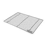 KitchenAid Nonstick Swiss Engineered Aluminized Steel Cooling Rack, Dishwasher Safe, Contour Silver, 13x18 Inch