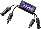 Amp Watt Meter Power Analyzer For Solar Panels Or Wind Turbines System, 150A 200A Aircraft Power Meter Tester Backlight Digital LCD Screen for RC Solar Voltage Current Power (150A)